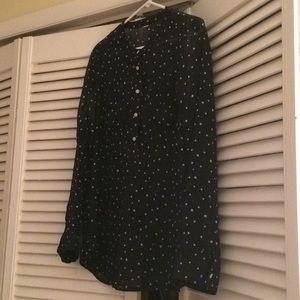 Navy Shirt (sheer) with White Stars